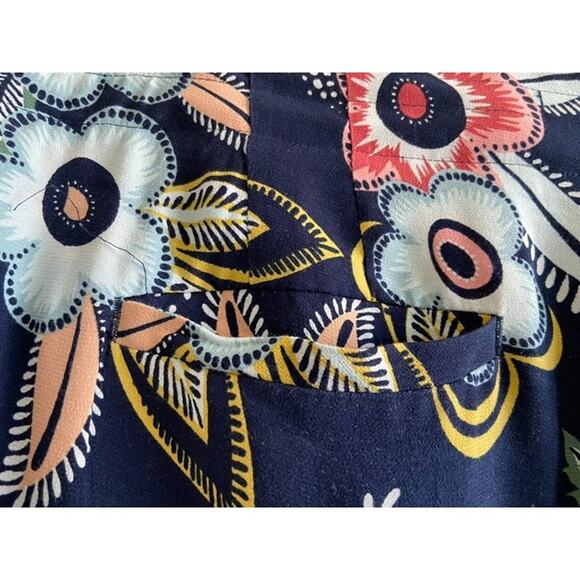 Ann Taylor Loft Crop Pants Floral Print Women's 4 - Picture 6 of 9